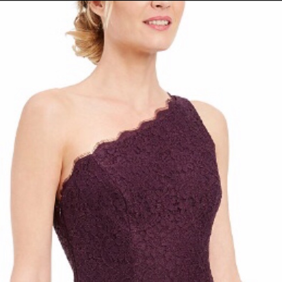 Adriana Papell One-Shoulder Lace Gown Size 2 NWT - Picture 2 of 4